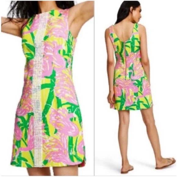 NWT. Lilly Pulitzer for Target Fan Dance Shift Dress. 4. - Picture 8 of 12
